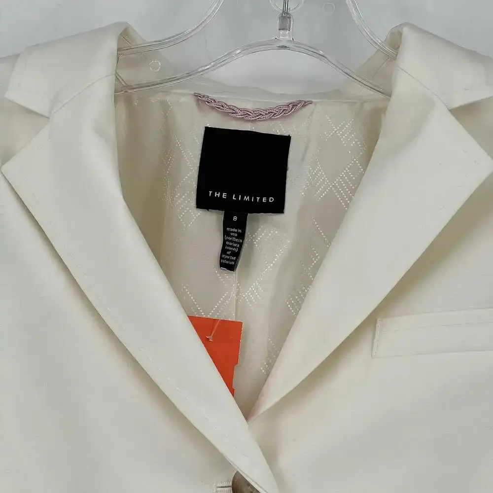 The Limited Cream Polyester Blazer | Women’s Size 8